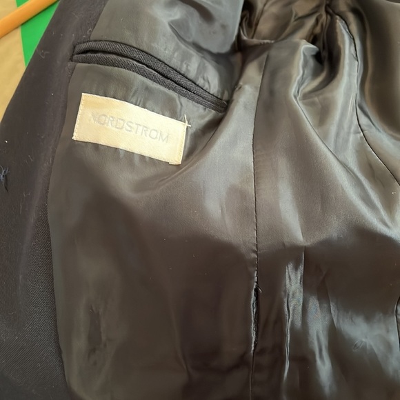 Boys Nordstrom jacket, no size noted, will measure. Prob 12. Missing a button. - Picture 4 of 7